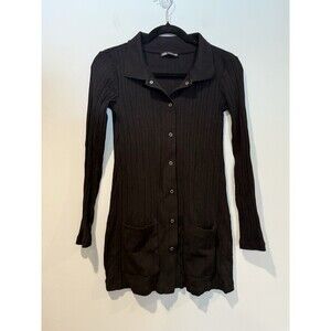 Zara | Dresses | Zara Faux Leather Shirt Dress Chocolate Brown | Poshmark